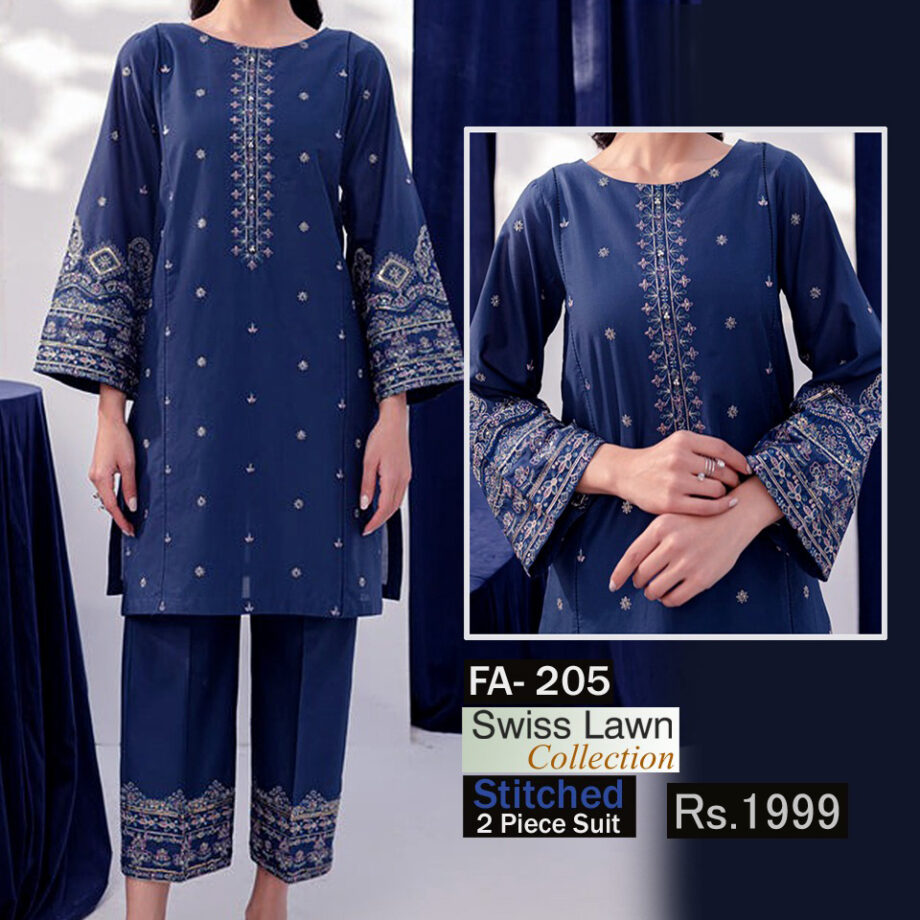 STITCHED 2 piece DRESS FA- 205
