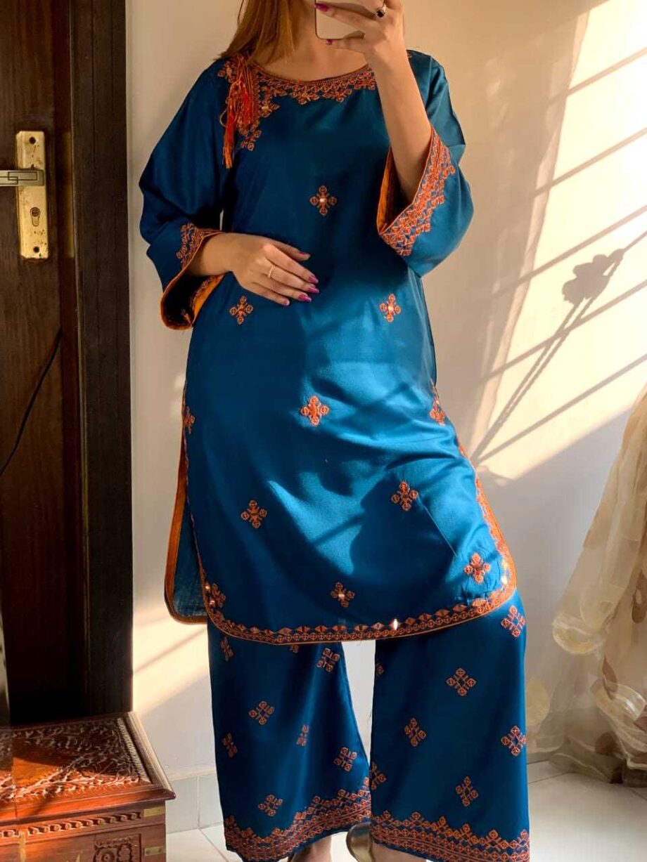 STITCHED 2 piece DRESS  FA- 228 C- Ferozi